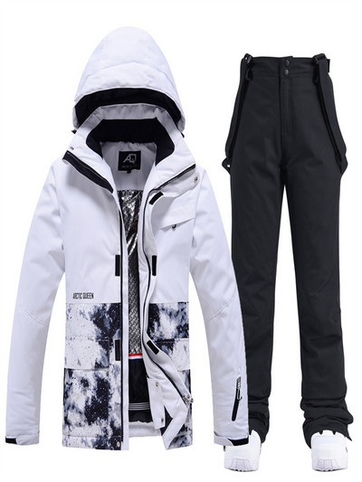 Skijaško odijelo Muško Ženska jakna za snowboarding + hlače Odjeća za snowboarding vodootporna Vjetrootporna skijaška jakna Hlače Debela termo parka