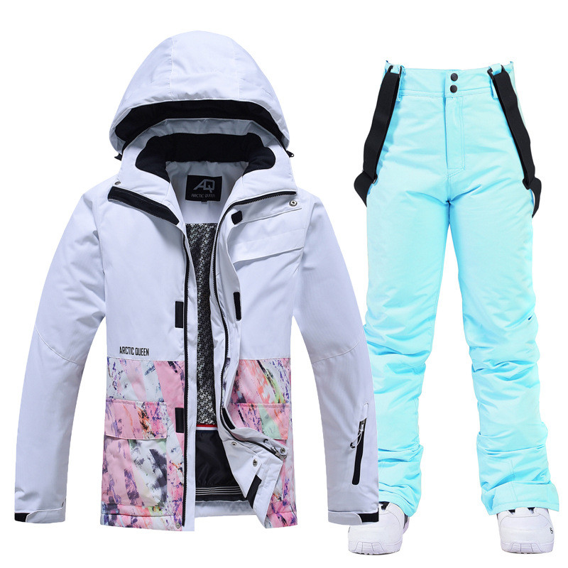 Skijaško odijelo Muško Ženska jakna za snowboarding + hlače Odjeća za snowboarding vodootporna Vjetrootporna skijaška jakna Hlače Debela termo parka