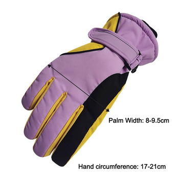 Зимни ски ръкавици Сняг за жени Водоустойчиви ветроустойчиви топли ръкавици Термални спортни ръкавици на открито Дамски удебелени топли ръкавици