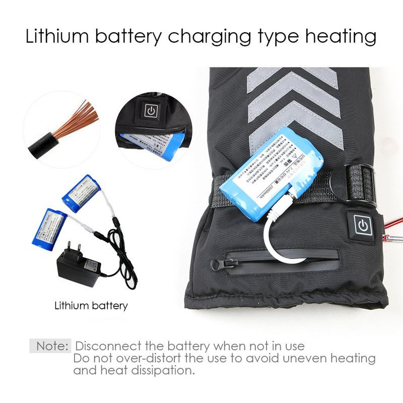 USEU utikač Zimske grijane rukavice Punjiva USB baterija za lov na motocikle Grijače za ruke Električne rukavice za skijanje i biciklizam