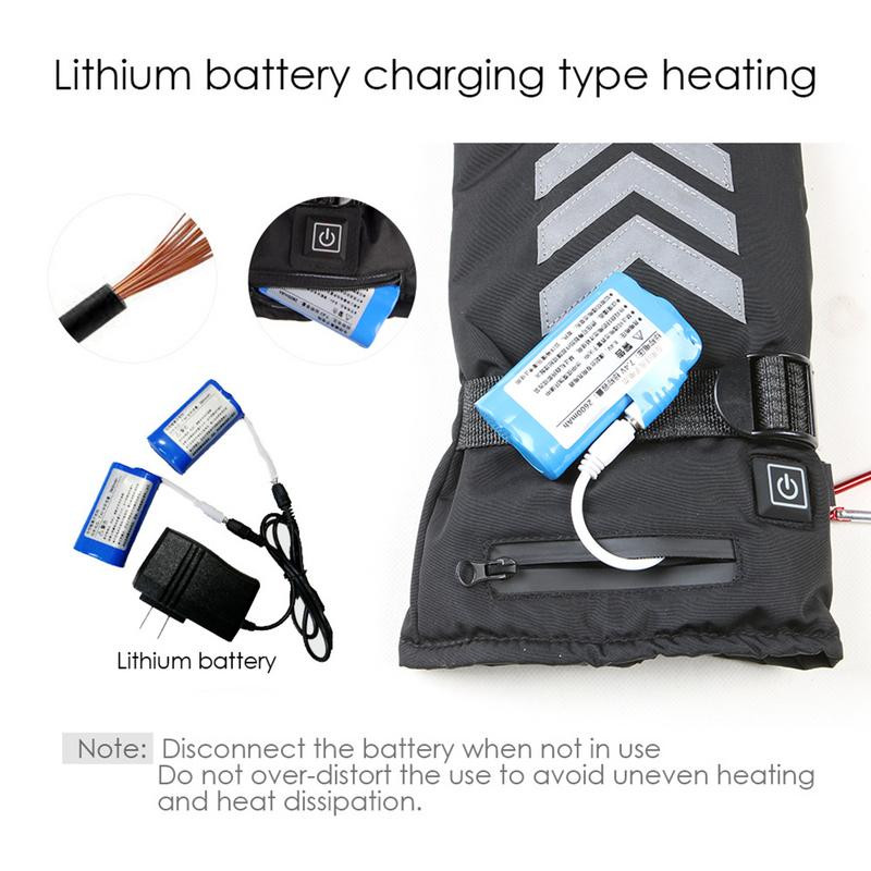USEU utikač Zimske grijane rukavice Punjiva USB baterija za lov na motocikle Grijače za ruke Električne rukavice za skijanje i biciklizam