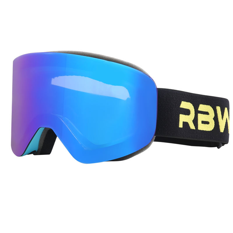 RBworld skijaške naočale s magnetskim dvoslojnim lećama Magnet za skijanje protiv magljenja UV400 Snowboard naočale Muškarci Ženske skijaške naočale Naočale