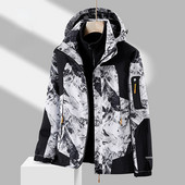 Ανδρικά μπουφάν για σκι στολή για σκι Ανδρικά, θερμικά αδιάβροχα, αντιανεμικά, αναπνεύσιμα παντελόνια για χιόνι Σετ χειμερινό σκι Snowboarding