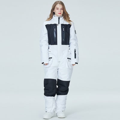 Novi ženski jednodijelni skijaški komplet Muški skijaški kombinezon Zimski vanjski otporan na vjetar Vodootporna jakna za snowboarding Skijaško odijelo Kombinezon