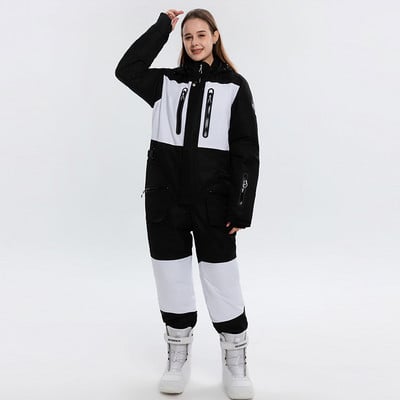 Novi ženski jednodijelni skijaški komplet Muški skijaški kombinezon Zimski vanjski otporan na vjetar Vodootporna jakna za snowboarding Skijaško odijelo Kombinezon