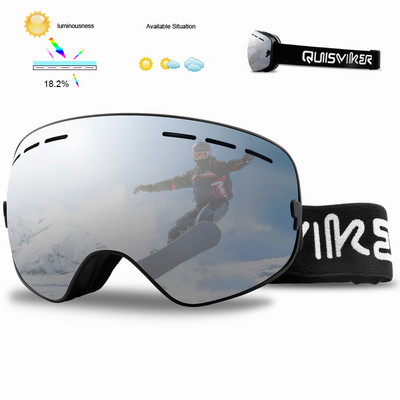 Dvoslojne skijaške naočale protiv magljenja Muškarci Žene Sportske skijaške naočale Motorne sanke Skijaška maska Sunčane naočale za snijeg Naočale za snowboarding