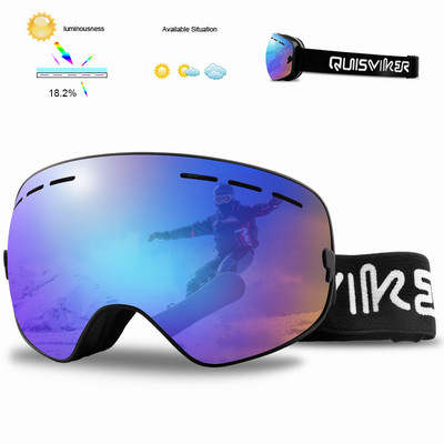 Dvoslojne skijaške naočale protiv magljenja Muškarci Žene Sportske skijaške naočale Motorne sanke Skijaška maska Sunčane naočale za snijeg Naočale za snowboarding