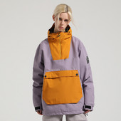 Moterų ir vyrų megztinė slidinėjimo striukė žiemai, šilta, vėjui nepralaidi, vandeniui atspari, kvėpuojanti moteriška snieglenčių striukė Vyriška striukė su gobtuvu Sniego paltai