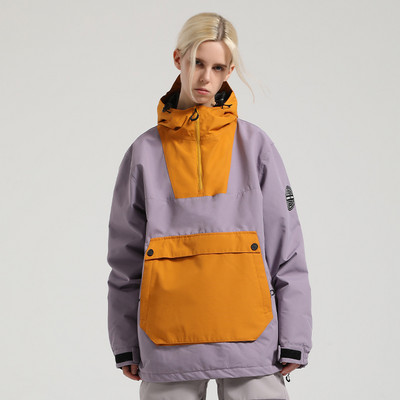 Dámska a pánska sveterová lyžiarska bunda, zimná teplá, vetruodolná, nepremokavá, priedušná, dámska a pánska snowboardová bunda s kapucňou, snehové kabáty
