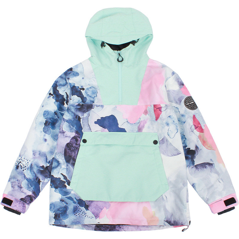 Moterų ir vyrų megztinė slidinėjimo striukė žiemai, šilta, vėjui nepralaidi, vandeniui atspari, kvėpuojanti moteriška snieglenčių striukė Vyriška striukė su gobtuvu Sniego paltai