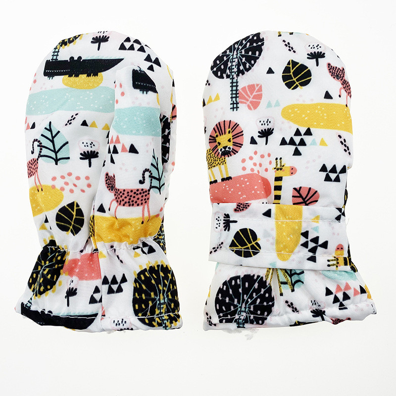 Nove zimske tople plišane rukavice za klizanje na snijegu za daskanje za bebe za djevojčice i dječake rukavice za skijanje s crtanim filmovima, dječje vodootporne skijaške rukavice