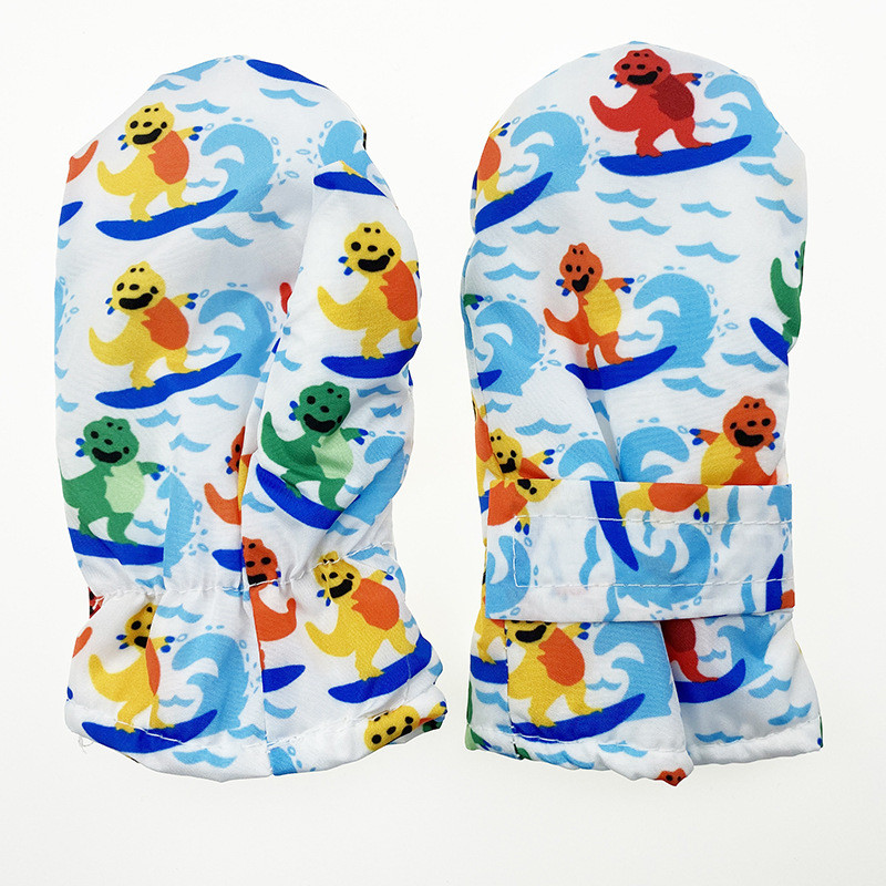 Nove zimske tople plišane rukavice za klizanje na snijegu za daskanje za bebe za djevojčice i dječake rukavice za skijanje s crtanim filmovima, dječje vodootporne skijaške rukavice