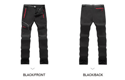 TRVLWEGO Trekking Outdoor Leisure Kelioninės Kelnės Storos Šiltos Soft Shell Kempingo Kelnės žygiams Slidinėjimo Kelnės Didesnis Dydis 5XL Moterys Vyrai