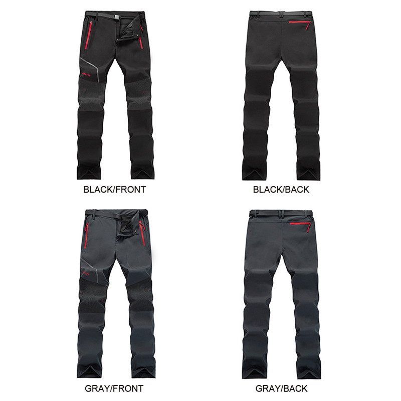 TRVLWEGO Trekking Outdoor Leisure Kelioninės Kelnės Storos Šiltos Soft Shell Kempingo Kelnės žygiams Slidinėjimo Kelnės Didesnis Dydis 5XL Moterys Vyrai