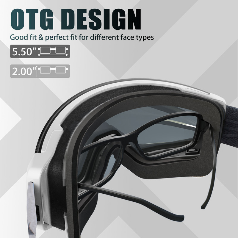 JULI Profesionalne magnetske skijaške naočale dvoslojne leće protiv magljenja UV400 velika skijaška maska naočale naočale za snowboard za muškarce žene