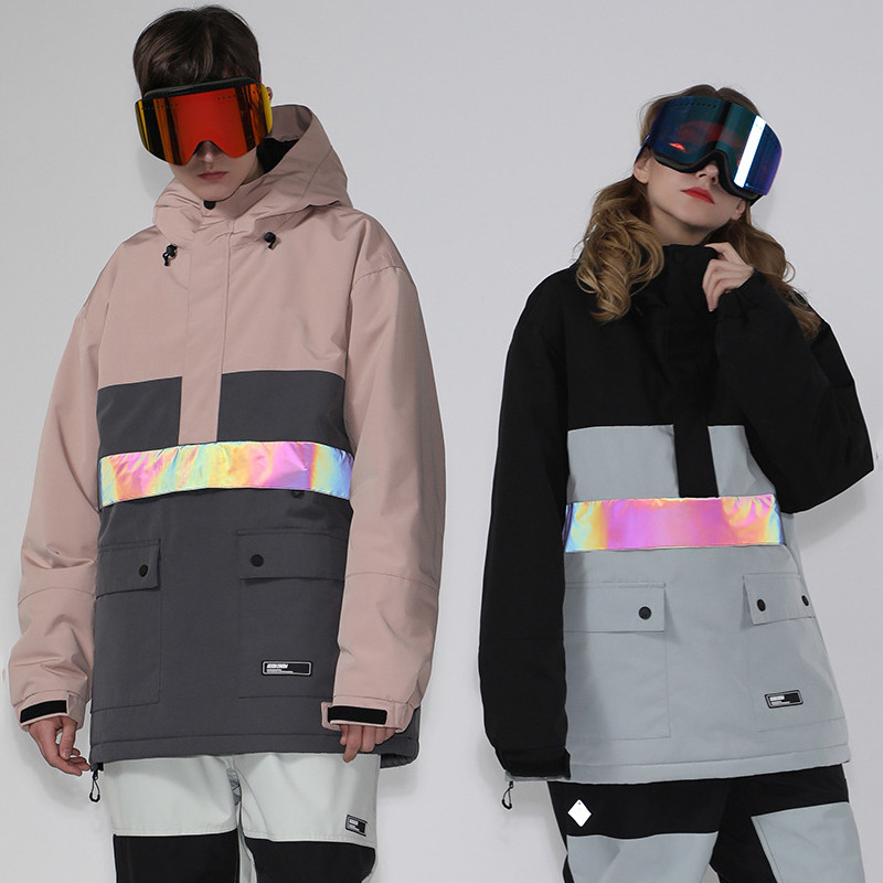 2022 Planinske ženske skijaške jakne s kapuljačom Zimski sportovi Muška jakna za snijeg Vanjska topla muška snowboard reflektirajuća vanjska odjeća otporna na vjetar