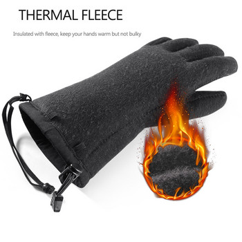 GIYO -40℃ Ски ръкавици за мъже Зимни ски поларени термо ръкавици Водоустойчиви ръкавици за сноуборд Сензорен екран Топли ръкавици за сняг