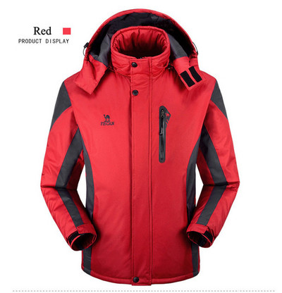 Slidinėjimo kostiumas vyrams Slidinėjimo ir snieglenčių sporto rinkiniai Itin šilti, vandeniui atsparūs, vėjui nepralaidūs snieglentės vilnos striukė + kelnės žieminiai sniego kostiumai vyrams