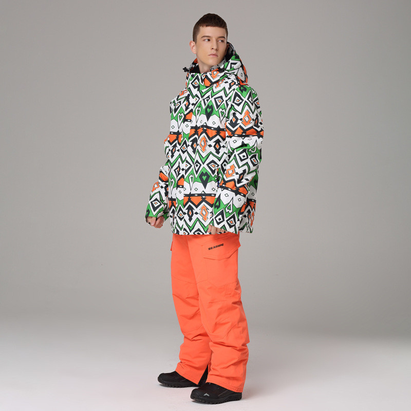 Ανδρικά ενδύματα σκι για εξωτερικούς χώρους Κορεάτικη, αντιανεμική, αδιάβροχη και ζεστή φόρμα για σνόουμπορντ, ανδρική φόρμα