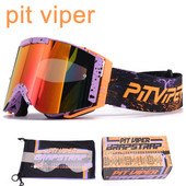 PIT VIPER Originalna kutija Skijaške naočale protiv magljenja Sportske naočale Muškarci Žene Sunčane naočale za motorne sanke UV400 Naočale za snijeg i snowboard