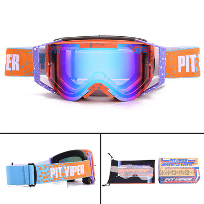 PIT VIPER Originalna kutija Skijaške naočale protiv magljenja Sportske naočale Muškarci Žene Sunčane naočale za motorne sanke UV400 Naočale za snijeg i snowboard