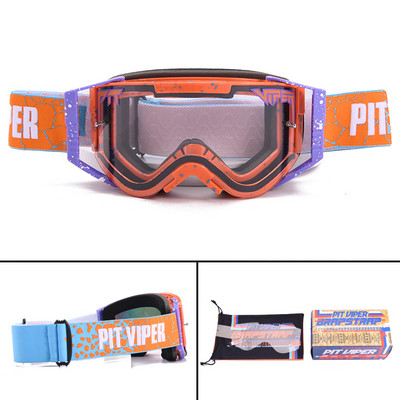 PIT VIPER Originalna kutija Skijaške naočale protiv magljenja Sportske naočale Muškarci Žene Sunčane naočale za motorne sanke UV400 Naočale za snijeg i snowboard