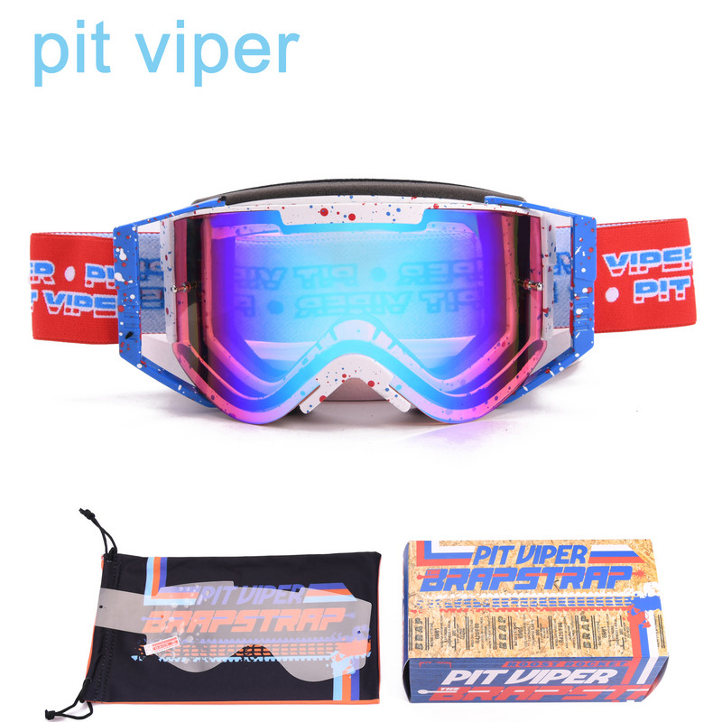 PIT VIPER Originalna kutija Skijaške naočale protiv magljenja Sportske naočale Muškarci Žene Sunčane naočale za motorne sanke UV400 Naočale za snijeg i snowboard