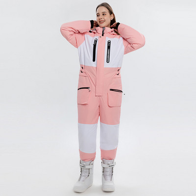 Salopetă termică pentru snowboarding pentru femei Salopete de zăpadă dintr-o bucată pentru femei Sport de munte pentru femei Salopete de schi pentru femei