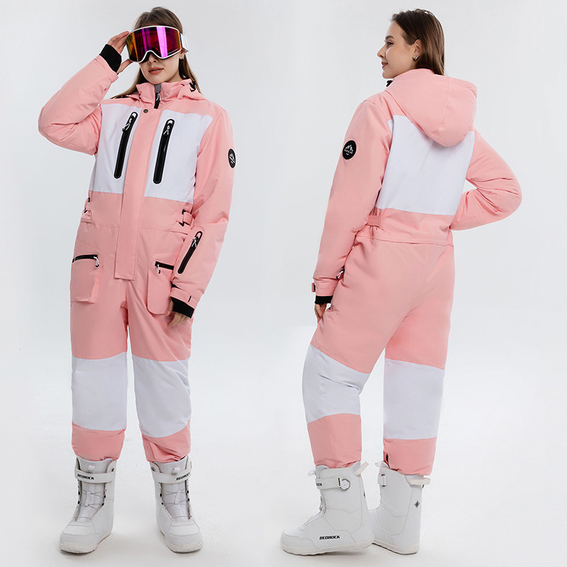 Salopetă termică pentru snowboarding pentru femei Salopete de zăpadă dintr-o bucată pentru femei Sport de munte pentru femei Salopete de schi pentru femei