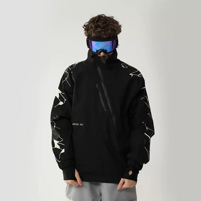 2022 Outdoorová pánska snowboardová bunda, zimná športová lyžiarska dámska horská vyhrievaná kapucňa, pánske oblečenie, vetruodolná teplá dámska snehová bunda