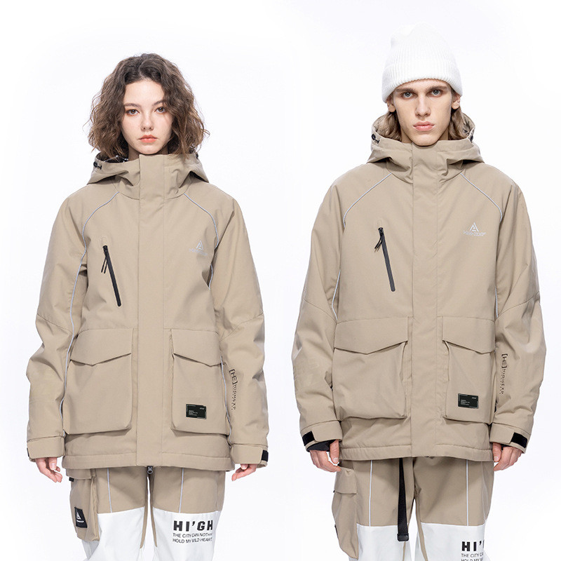 Zimné lyžiarske bundy s kapucňou, dámske a pánske teplé snehové športy, horské dámske kabáty, snowboardové vrchné oblečenie, vetruodolné pánske teplákové súpravy