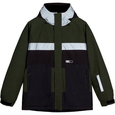 Zimná športová snehová bunda pre mužov, outdoorová teplá lyžiarska bunda pre ženy, reflexná s kapucňou, snowboardová dámska vrchná bielizeň, vetruodolná tepláková súprava