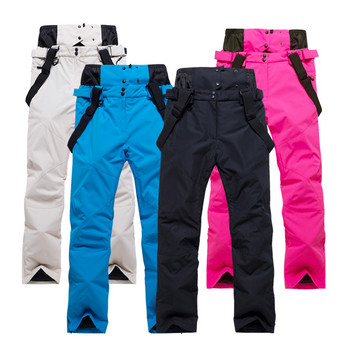 Нови ски панталони за мъже и жени на открито, висококачествени ветроустойчиви водоустойчиви топли двойки панталони за сняг, зимни ски панталони за сноуборд