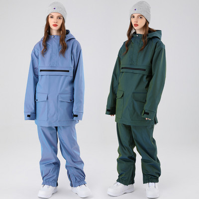 Sport de iarnă pentru femeie snowboard costume jachetă pantaloni femeie schi alpin haine în aer liber femei costume de zăpadă trening termic de munte