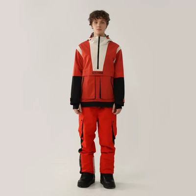 Γυναικείο κοστούμι σκι χειμώνα 2022 Ζεστό τζάκετ για σνόουμπορντ εξωτερικού χώρου Ανδρικές φόρμες με κουκούλα σετ σκι Αντιανεμικό αδιάβροχο παντελόνι χιονιού