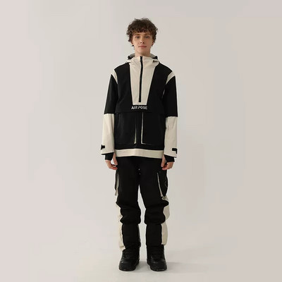 Γυναικείο κοστούμι σκι χειμώνα 2022 Ζεστό τζάκετ για σνόουμπορντ εξωτερικού χώρου Ανδρικές φόρμες με κουκούλα σετ σκι Αντιανεμικό αδιάβροχο παντελόνι χιονιού