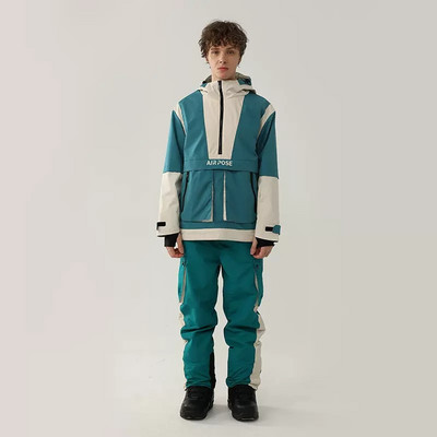 Γυναικείο κοστούμι σκι χειμώνα 2022 Ζεστό τζάκετ για σνόουμπορντ εξωτερικού χώρου Ανδρικές φόρμες με κουκούλα σετ σκι Αντιανεμικό αδιάβροχο παντελόνι χιονιού