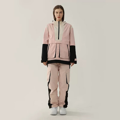 Γυναικείο κοστούμι σκι χειμώνα 2022 Ζεστό τζάκετ για σνόουμπορντ εξωτερικού χώρου Ανδρικές φόρμες με κουκούλα σετ σκι Αντιανεμικό αδιάβροχο παντελόνι χιονιού