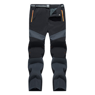 TRVLWEGO Ανδρικά παντελόνια πεζοπορίας χειμερινού εσωτερικού φλις Soft Shell Trekking Outdoor Sports Thermal Ski Ανδρικό παντελόνι Ύψος 200cm 135kg