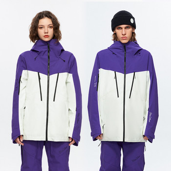 Χειμερινό μπουφάν για σκι Άνδρες που κάνουν σκι Παχύ Ζεστό Γυναικείο Μπουφάν Snowboard Αδιάβροχο Αδιάβροχο Παλτό Χειμερινό κοστούμι με κουκούλα