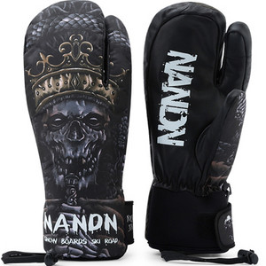 Pánske/dámske lyžiarske rukavice z pravej kože, palčiaky, nepremokavé, dotykové, snowboardové rukavice, zimné teplé flísové rukavice na snežný skúter a motocykel