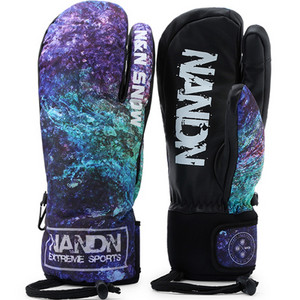 Pánske/dámske lyžiarske rukavice z pravej kože, palčiaky, nepremokavé, dotykové, snowboardové rukavice, zimné teplé flísové rukavice na snežný skúter a motocykel