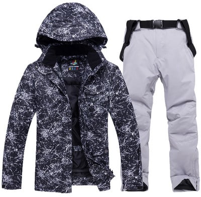 Zimné nové lyžiarske súpravy Dámske overaly Pánske outdoorové športové horské snowboardové bundy Termo nohavice Lyžiarske obleky Vetruodolné Vodotesné