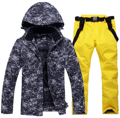 Zimné nové lyžiarske súpravy Dámske overaly Pánske outdoorové športové horské snowboardové bundy Termo nohavice Lyžiarske obleky Vetruodolné Vodotesné