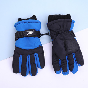 1 чифт детски зимни топли ски ръкавици за сноуборд Детски ръкавици за сняг Водоустойчиви ски Колоездене Дишащи ръкавици за момчета и момичета