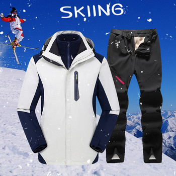 2023 Нов дебел топъл за външни панталони Ветроустойчив водоустойчив костюм за сноуборд Зимно ски яке Дамско
