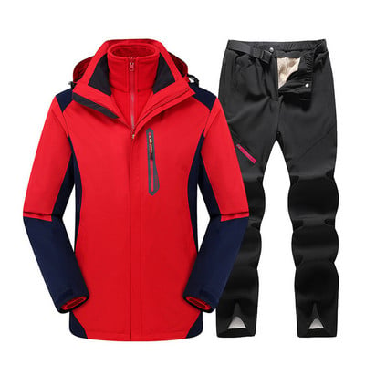 2023 New Thick Warm For Outdoor Pants Windproof Waterproof Snowboard Suit Winter Ski Jacket Women