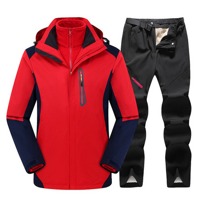 2023 Νέο χοντρό ζεστό παντελόνι για εξωτερικούς χώρους Αντιανεμικό αδιάβροχο κοστούμι σνόουμπορντ Γυναικείο μπουφάν για σκι