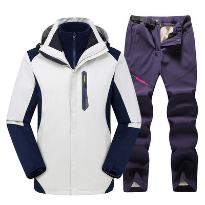 2023 Νέο χοντρό ζεστό παντελόνι για εξωτερικούς χώρους Αντιανεμικό αδιάβροχο κοστούμι σνόουμπορντ Γυναικείο μπουφάν για σκι