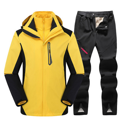 2023 Νέο χοντρό ζεστό παντελόνι για εξωτερικούς χώρους Αντιανεμικό αδιάβροχο κοστούμι σνόουμπορντ Γυναικείο μπουφάν για σκι